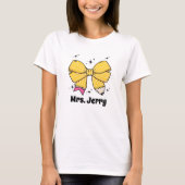 Terug naar School Coquette Bow Teacher Custom Name T-shirt (Voorkant)