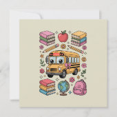 Terug naar School Coquette Leraar Kleuterschool Pr Kaart (Voorkant)