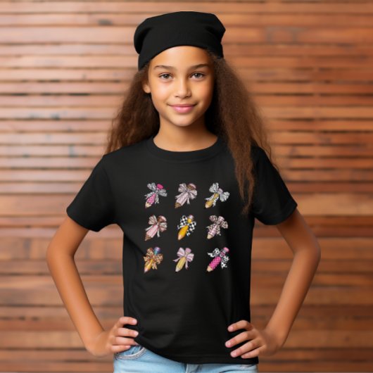 Terug naar school coquette stijl bogen potloden me t-shirt