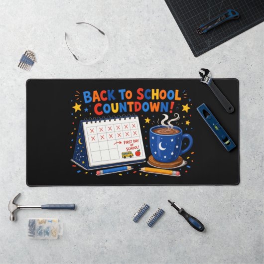 Terug naar school Countdown Kalender Bureaumat (Werkstation)