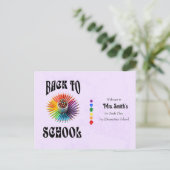 Terug naar School Crayons Docent Gepersonaliseerd Briefkaart (Staand voorkant)