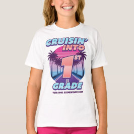 Terug naar school cruisen meisjes 1e leerjaar t-shirt