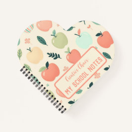 Terug naar school custom appels patroon notitieboek