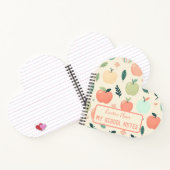 Terug naar school custom appels patroon notitieboek (Binnen)