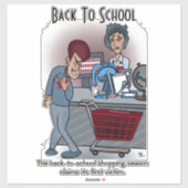 Terug naar School Custom Cut Windscherm Sticker (Vel)