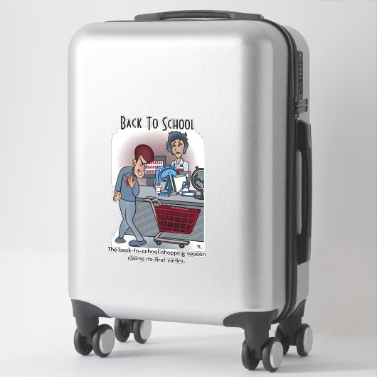 Terug naar School Custom Cut Windscherm Sticker (Koffer)