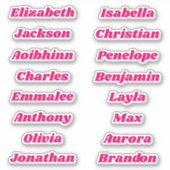 Terug naar School Custom Meerdere Naam Stickers (Voorkant)