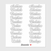 Terug naar School Custom Meerdere Naam Stickers (Vel)