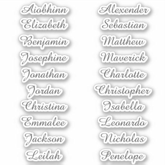 Terug naar School Custom Meerdere Naam Stickers (Voorkant)