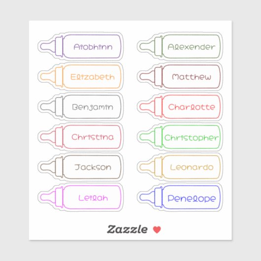 Terug naar School Custom Meerdere Naam Stickers (Vel)