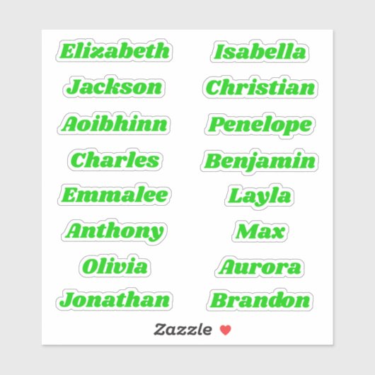 Terug naar School Custom Meerdere Naam Stickers (Vel)