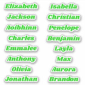 Terug naar School Custom Meerdere Naam Stickers (Voorkant)