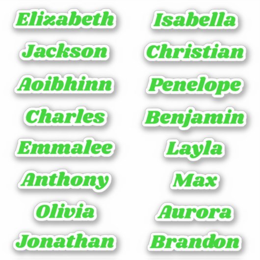 Terug naar School Custom Meerdere Naam Stickers (Voorkant)