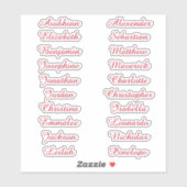 Terug naar School Custom Meerdere Naam Stickers (Vel)