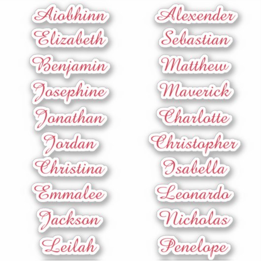 Terug naar School Custom Meerdere Naam Stickers (Voorkant)