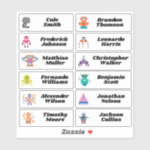 Terug naar School Custom Meerdere Naam Stickers (Vel)