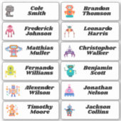 Terug naar School Custom Meerdere Naam Stickers (Voorkant)