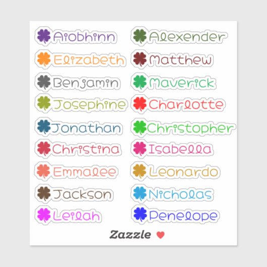 Terug naar School Custom Meerdere Naam Stickers (Vel)