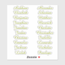 Terug naar School Custom Meerdere Naam Stickers