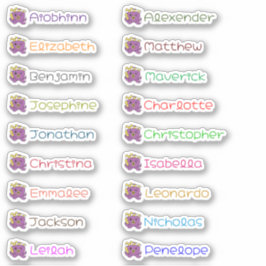 Terug naar School Custom Meerdere Naam Stickers