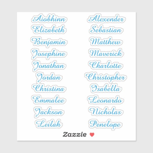 Terug naar School Custom Meerdere Naam Stickers (Vel)
