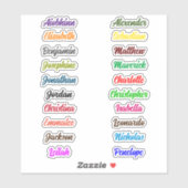 Terug naar School Custom Meerdere Naam Stickers (Vel)