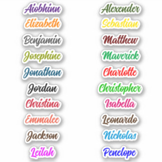 Terug naar School Custom Meerdere Naam Stickers