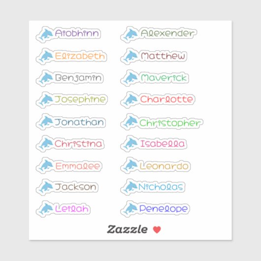 Terug naar School Custom Meerdere Naam Stickers (Vel)