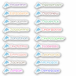 Terug naar School Custom Meerdere Naam Stickers