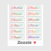 Terug naar School Custom Meerdere Naam Stickers (Vel)