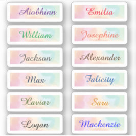 Terug naar School Custom Meerdere Naam Stickers