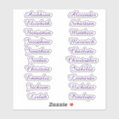 Terug naar School Custom Meerdere Naam Stickers (Vel)