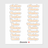 Terug naar School Custom Meerdere Naam Stickers (Vel)