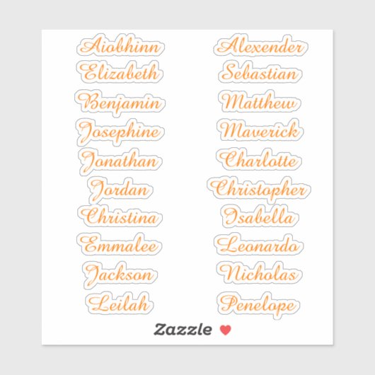 Terug naar School Custom Meerdere Naam Stickers (Vel)