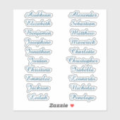 Terug naar School Custom Meerdere Naam Stickers (Vel)