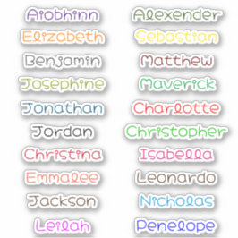 Terug naar School Custom Meerdere Naam Stickers