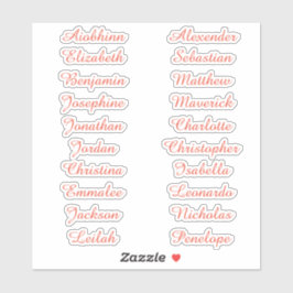 Terug naar School Custom Meerdere Naam Stickers
