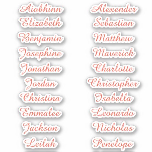 Terug naar School Custom Meerdere Naam Stickers (Voorkant)