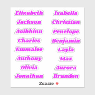 Terug naar School Custom Meerdere Naam Stickers