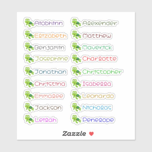 Terug naar School Custom Meerdere Namen Stickers (Vel)
