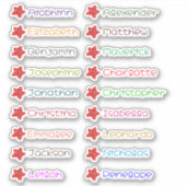 Terug naar School Custom Meerdere Namen Stickers (Voorkant)