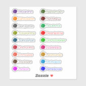 Terug naar School Custom Meerdere Namen Stickers (Vel)