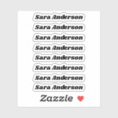 Terug naar School Custom Name Stickers (Vel)