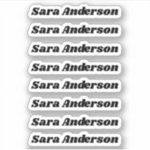 Terug naar School Custom Name Stickers (Voorkant)