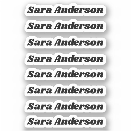 Terug naar School Custom Name Stickers (Voorkant)