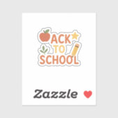 Terug naar School Custom Vinyl Sticker (Vel)