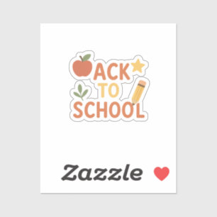 Terug naar School Custom Vinyl Sticker