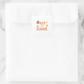 Terug naar School Custom Vinyl Sticker (Tas)