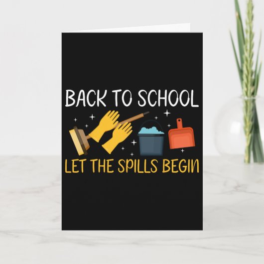 Terug naar school, de gemorste dingen beginnen sch kaart (Voorkant)