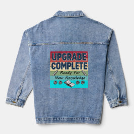 terug naar school denim jacket